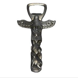 Vintage CANADA‎ Totem Pole Metal Bottle Opener By BOMA